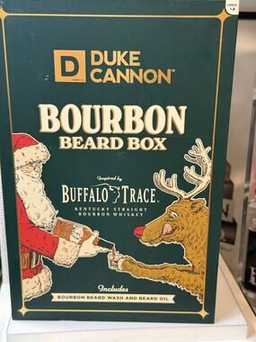 Duke Cannon Buffalo Trace Bourbon Beard Box - 2 Pc Set - New in Box